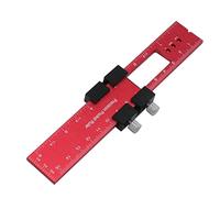 Rdxanc Woodworking Ruler Pocket Ruler Metal Slide Rule Inch & Metric T Type Scribing Ruler Square Ruler T Track Ruler