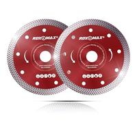 RDXMAX ® 115mm Diamond Cutting Discs for Angle Grinder - Super Thin, Fast & Clean Cut on Porcelain, Granite, Marble, Concrete, Tiles, Stones, Bricks & Ceramics- 4.5" Wheel - Size 115 x 1.4 x 22.23mm