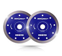 RDXMAX ® 115mm Diamond Cutting Discs for Angle Grinder - Super Thin, Fast & Clean Cut on Porcelain, Granite, Marble, Concrete, Tiles, Stones, Bricks & Ceramics- 4.5" Wheel - Size 115 x 1.2 x 22.23mm