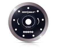 RDXMAX ® 125mm Diamond Cutting Discs for Angle Grinder - Super Thin Fast, Clean Cut on Porcelain, Granite, Marble, Concrete, Tiles, Stones, Bricks & Ceramics- 4.5" Wheel - Size 125 x 1.4 x 22.23mm