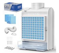 RDXTIK 3-in-1 Indoor Dryer Vent Kit, 10 Pcs Polyester Filters for 4 Layer Purification System, Stainless Steel Screen Filter and Water Drawer For Electric Dryer