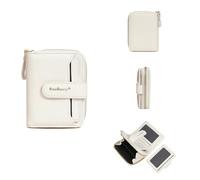 RDYBGBD Wallet Women's Short Wallet, Baellerry Fashionable Snap Clasp Multi-Card Slot Coin Purse-White
