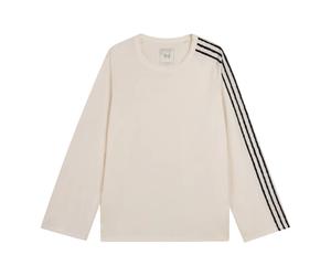 RE 3S LS Tee- male- Y-3- Long Sleeve Training Tops- Beige- M- Sport M