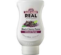 RE'AL Syrups Black Cherry Puree Infused Fruit Syrup, Great for Cocktails, Cooking, Baking and Desserts, 500ml