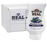 RE'AL Syrups Blueberry Puree Infused Fruit Syrup, Great for Cocktails, Cooking, Baking and Desserts, 500ml