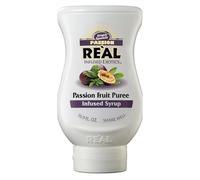 RE'AL Syrups Passion Fruit Puree Infused Fruit Syrup, Great for Cocktails, Cooking, Baking and Desserts, 500 ml