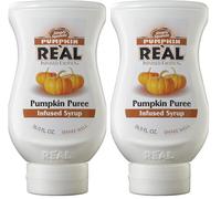 Re’al Syrup | Pumpkin Puree Infused Fruit Syrup | Made with Real Pumpkin | 500ml |Natural Ingredients| Cocktails, Baking, Smoothies, Coffee, Desserts (Pack of 2)