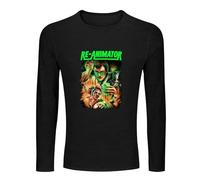 Re-Animator Cult Horror Movie O Neck Men's Tee Crewneck Long Sleeve Unisex 100% Cotton T-Shirt XXXL Black