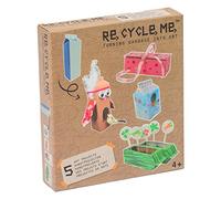 Re Cycle Me DEFG1040 Recycling Craft Fun for 5 Models Garden, Craft Set for 5 Art Projects, Creative Set for Children from 4 Years, Set for Crafts with Household Materials, Recycle Me, Craft Mix