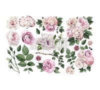 Re-Design by Prima Decor Transfers 6" x 12" Delicate Roses
