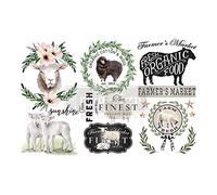 Re-Design with Prima 6x12 Inch Decor Transfers Sweet Lamb
