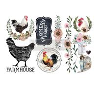 Re-Design with Prima Morning 6x12 Inch Decor Transfers Farmhouse