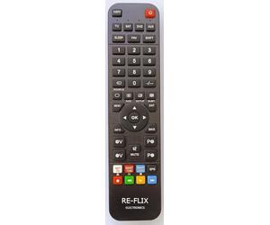 RE-FLIX Light Replacement Remote Control for Lexibook LCDDVD2BBFR TV Ready to Use without Programming Remote Control