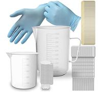 RE-GEN 192pc Mixing Measuring Kit - Includes 500ml Beaker, 40ml Dispenser Cups, 1Ltr Jug, Pipette, Spatulas, Nitrile Gloves | Ideal for Paint, Epoxy Resin, Oils, Liquids, DIY, Arts & Crafts, Lab