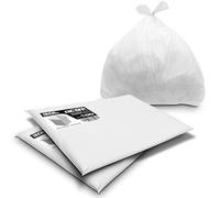 RE-GEN 30L Heavy Duty Medium Kitchen, Bathroom Square Bin Liners White Refuse Sacks (2 Pack, 200 Bags) Everyday, Office & Home Use | Premium Grade Rubbish Garbage Bags 380/600 x 600mm