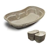 RE-GEN 50 Pack Pulp Disposable Kidney Dish Bowl 700ml | Made from Recycled Materials | Ideal for Holding a Wide Array of Medical Instruments