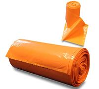 RE-GEN Biohazard Clinical Waste Disposal Sacks Bags (1 Roll, 50 Individual Bags) Size 71x99cm, 90Litre, 12kg Heavy Duty Weight Capacity - UN Certified