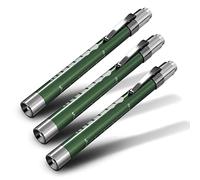 RE-GEN Doctors Nurses Reusable Aluminium LED Pen Light Diagnostics Inspection Penlight Pocket Torch Flashlight (3, Green)