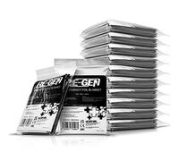 RE-GEN Emergency Thermal Foil Blanket - Ideal for First Aid Camping Travel Sports Athletics Outdoors - Size 140cm x 204cm - 12 Pack