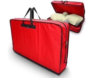 RE-GEN Empty First Aid CPR Training Manikin Mannequin Large Storage Bag | Ideal for Safely Storing/Carrying Two Adult Size Torso manikins (Red)