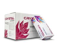 RE-GEN Full Case (1000pc) 10 Boxes - Gloveman Crystal Clear Vinyl Powder Latex Free Disposable Gloves | Food Approved, Multi-Purpose, General Cleaning | 100 Gloves/Per Box (Medium)