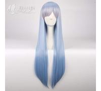 Re:Life in a different world from zero Cosplay Wig Rem Ram Blue Ombre Long Straight Synthetic Hair For Adult + Wig Cap Wig only