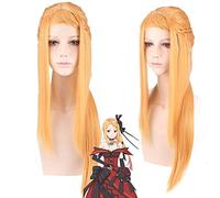 Re:Life In A Different World From Zero Priscilla Barielle 80cm Long Straight Cosplay Wigs for Women Female Fake Hair Wig Yellow
