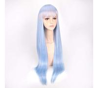 Re:Life In a Different World From Zero Rem Ram Blue Pink Long Wig Cosplay Costume Heat Resistant Synthetic Hair Women Wigs Blue
