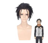 Re: Life In A Different World From Zero Subaru Natsuki Short Black Grey Heat Resistant Cosplay Costume Wig Pl-507
