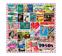 Re-Marks 1950s Pop Culture Puzzle, 1000-Piece Puzzle for All Ages, Family Jigsaw Puzzle
