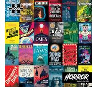 Re-marks Horror Books Collage Puzzle, 1,000-Piece Literary Jigsaw Puzzle for All Ages