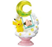 Re-Ment Pokemon Starrium Collection, Miniature Display Diorama Figures, Collectible Character Set with Pikachu, Cleffa, Multiple Colors, 3 Inch Height (Cleffa & Pikachu)