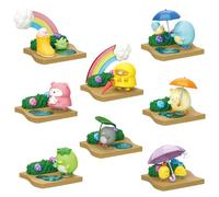Re-Ment Sumikko gurashi Walking on a Rainy Day Blind Box - Includes 1 of 8 Collectible Mini Figurines - Fun and Versatile Decoration