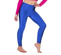 Re Tech UK - Girls Shiny Stretchy Dance Gymnastics Leggings (3-4, Royal)