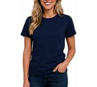 Re Tech UK - Ladies 100% Cotton T Shirts for Women UK, (Navy Blue, XXL)