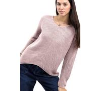 Re Tech UK - Warm Ladies V Neck Knitted Jumpers for Women - Soft Feeling - Loose Fitting - Long Line Top - Perfect for Winter, (Baby Pink, M/L)