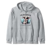Re-Tired, I was Tired Yesterday & I’m Tired Again Today Zip Hoodie