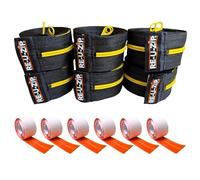 RE-U-ZIP® Heavy-Duty Reusable Dust Barrier Zipper | 6-Pack | Patented Hook & Loop System | Cost-Effective & Reliable | Lockable Safety Feature