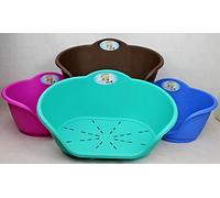 RE-USABLE PLASTIC HEAVY DUTY PET BED- DOG,CAT,ANIMAL,SLEEP,BASKET,MEDIUM,LARGE,X-LARGE (Medium, Brown)