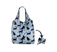 Re-Uz Lifestyle Shopper Foldable Reusable Shopping Grocery Bag - Happy Cats Sky