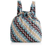 Re-Uz Ultra Light Trendy Fashionable Funky Folding Waterproof Gym Swim Shopping Backpack Daypack Rucksack - Peacock Geo