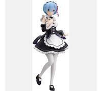 BANPRESTO Rem Re:Zero Action Figure, Starting Life In Another World, Glitter&Glamours, Maid Ver 24 cm, BP28785P Multicolor, Collectible Figure, Optimal for Anime Fans