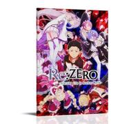 Re Zero Starting Life in Another World Anime Poster Decorative Painting Canvas Wall Art Living Room Poster Bedroom Painting Wall Art Picture Print Modern Family Room Decor 24 x 36 inches (60 x 90 cm)