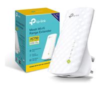 RE220 WiFi Extender Booster, Dual-Band AC750 Mbps Range Extender Repeater with Ethernet Port, Connect Wired Devices, Works as a Wireless Adapter,