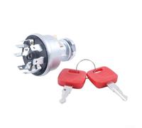 RE61717 RE45963 Ignition Switch Set For 6400 6506 9300T 9320 Tractors Secure Keyed Start Metal Plastic Assembly Easy Install 12x6x6cm Red Silver 3 Pieces With 2 Keys For Agricultur