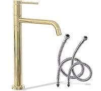 Rea 360° Gold Bathroom Sink tap Lugano High REA-B5002