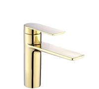Rea 5902557369027 Gold Bathroom Sink tap Storm Low REA-B9981