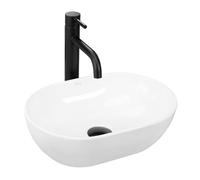 Rea REA-U3322 Bathroom Sink Made of Ceramic Amelia Mini-Snow white-REA-U3322, White