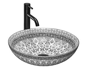 Rea Bathroom Sink Made of Ceramic Arte Dark Grey - Grey - REA-U8002