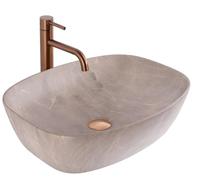 Rea Bathroom Sink Made of Ceramic Freja Beige - Beige - REA-U6647